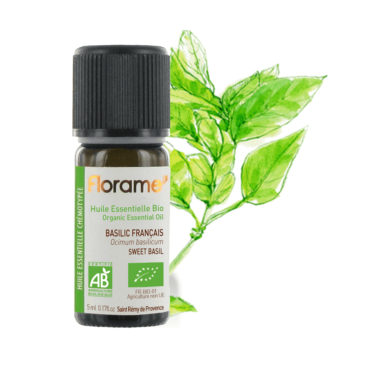 Organic Sweet Basil ct linalol Essential Oil
